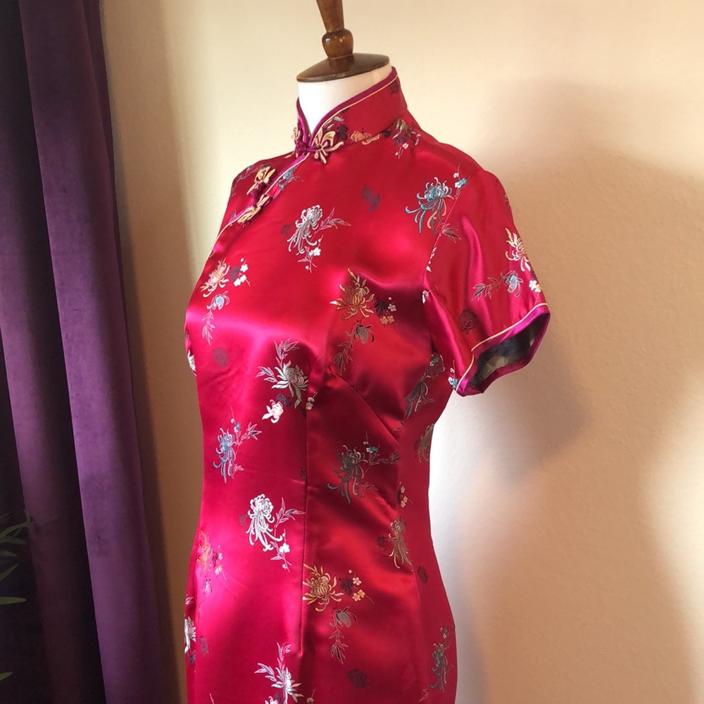 Vintage Chinese Brocade Dress NWT - Picture 3 of 10